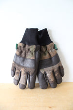 NEW L.L. Bean Scotchgard Leather Camo Gloves | L