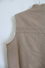 Studio Works Sport Fleece Lined Brown Vest | L