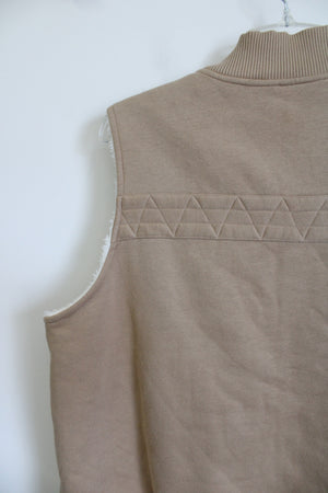 Studio Works Sport Fleece Lined Brown Vest | L