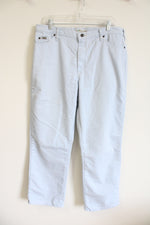 Lee Relaxed Straight Leg Light Blue Pants | 16