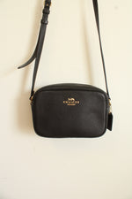 Coach Black Pebble Leather Mini Jamie Camera Bag