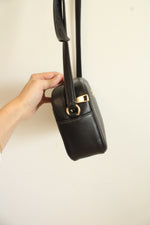 Coach Black Pebble Leather Mini Jamie Camera Bag