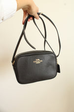 Coach Black Pebble Leather Mini Jamie Camera Bag
