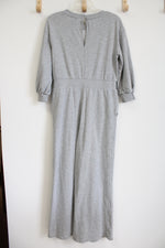 Who What Wear Gray Jersey Jumpsuit | M