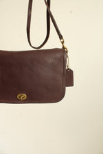 Coach Penny Pocket Purse Mahogany Crossbody Purse