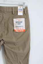 NEW Dockers Smart 360 Flex Brown Slim Tapered Fit Workday Khaki | 28X28