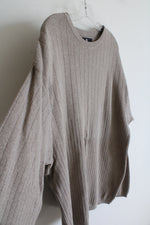 Consensus Sportswear Brown Ribbed Cotton Sweater | XL