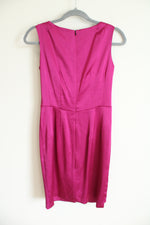 NEW Nanette Lepore Katie Mae Maroon Magenta Satin Dress | 0
