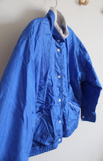 Vintage Blue Nylon Windbreaker Jacket | S
