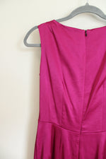 NEW Nanette Lepore Katie Mae Maroon Magenta Satin Dress | 0