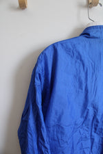 Vintage Blue Nylon Windbreaker Jacket | S