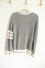 NEW Bohme Gray Collegiate Style Cardigan | M