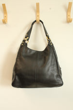 Coach Campbell Hobo Bag Black Leather Purse