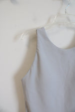 NEW 32 Degrees Cool Gray Ribbed Padded Tank Top | L