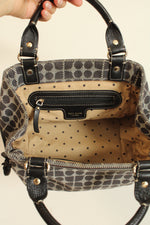 Kate Spade Black Patterned New York Dot Noel Bag