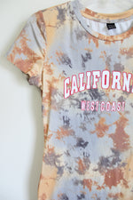 Shein California West Coast Tie Dye Fitted T-Shirt Dress | 4