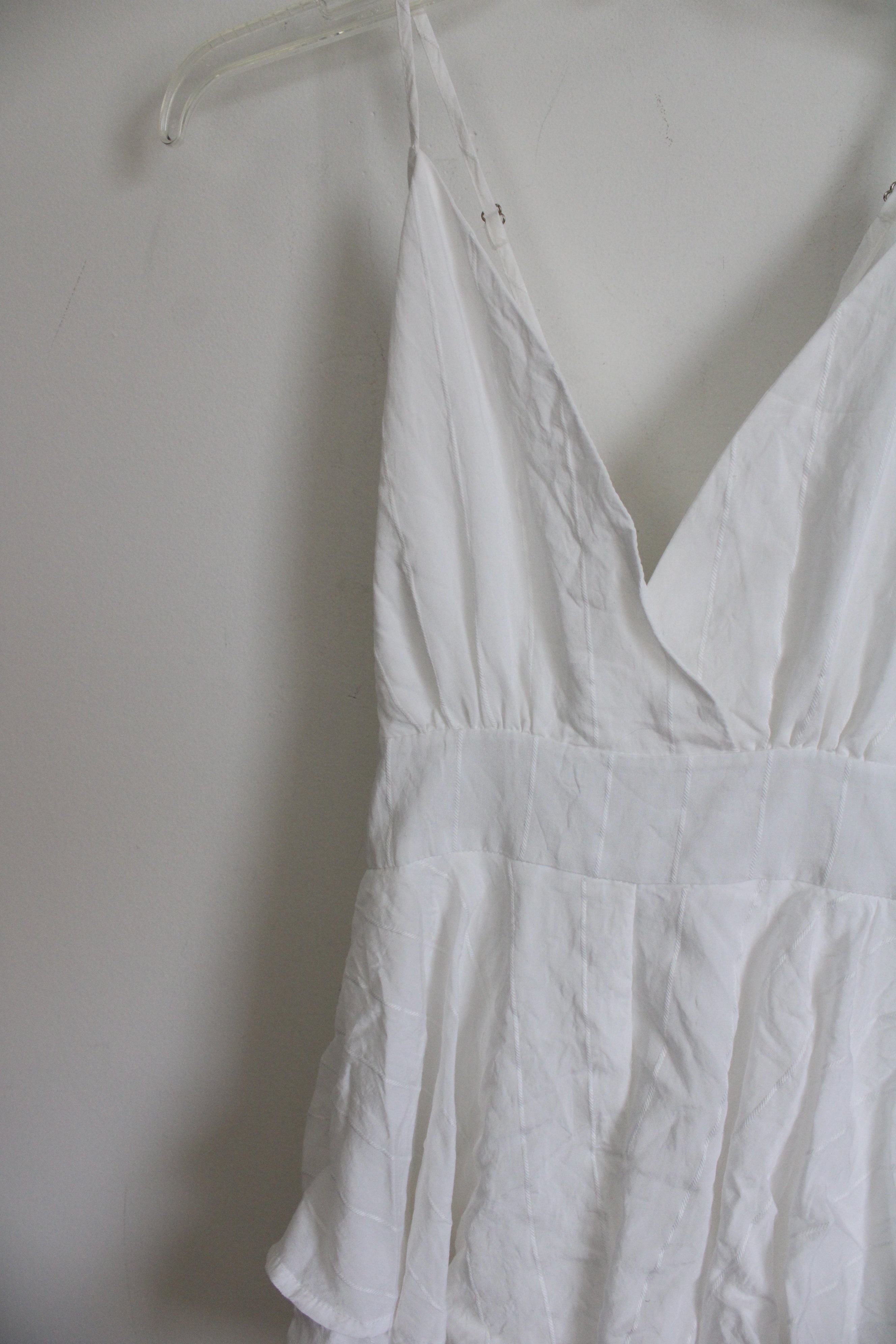 O. Vianca White Romper Dress | M