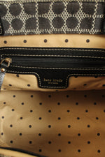 Kate Spade Black Patterned New York Dot Noel Bag