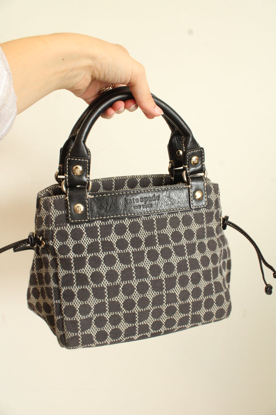 Kate Spade Black Patterned New York Dot Noel Bag