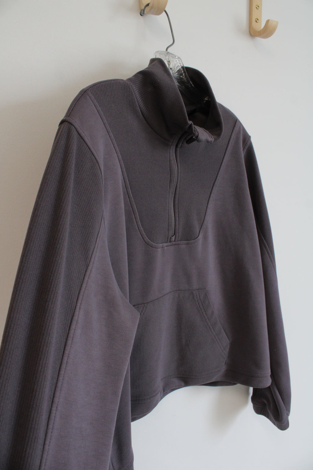 Spyder Soft Gray Quarter Zip Sweatshirt | L