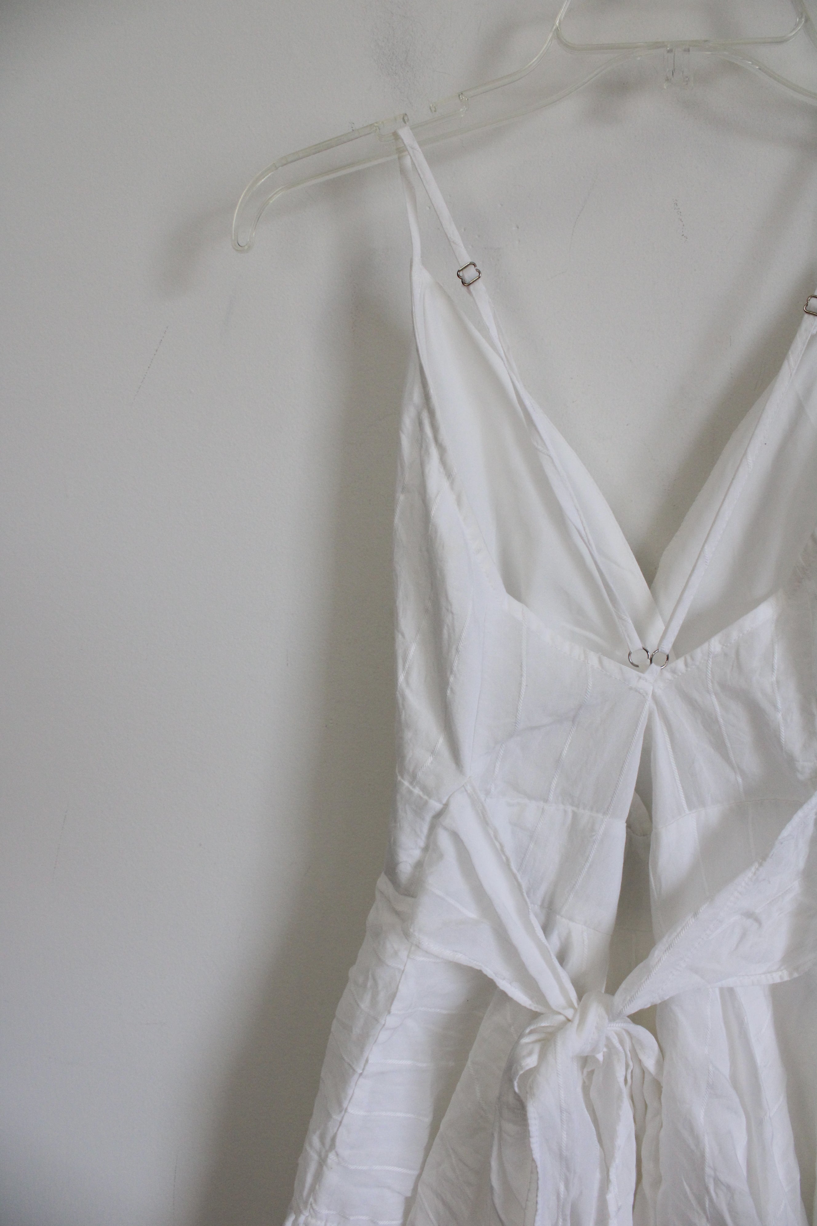 O. Vianca White Romper Dress | M