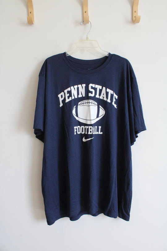 Nike Dri-Fit Navy Penn State Football Tee | 4XL