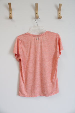 Under Armour Orange V-Neck Shirt | L