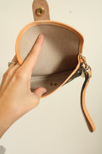 Dooney & Bourke Brown Signature Logo Flap Wristlet