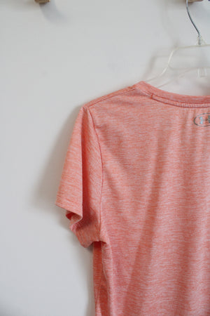 Under Armour Orange V-Neck Shirt | L