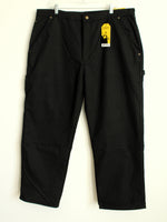 NEW Stanley Black Fleece Lined Carpenter Pants | 42X30