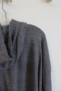 Under Armour Gray & Black Stripe Cropped Hoodie | XL
