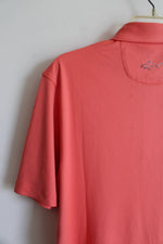 NEW Greg Norman ML75 Play Dry Salmon Orange Polo Shirt | S