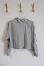Victoria Sport Gray Cropped Hoodie | XL