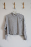 Victoria Sport Gray Cropped Hoodie | XL