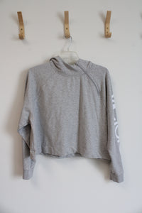 Victoria Sport Gray Cropped Hoodie | XL