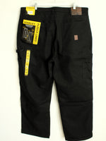 NEW Stanley Black Fleece Lined Carpenter Pants | 42X30