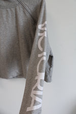Victoria Sport Gray Cropped Hoodie | XL