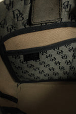 Dooney & Bourke Navy Black & Tan Monogram Purse