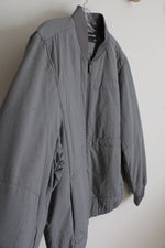 Calvin Klein Gray Lightweight Padded Thermal Bomber Jacket | M