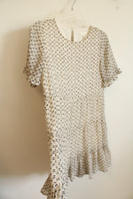 Pink Blush Black & White Chiffon Dress | S
