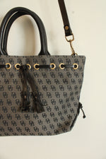Dooney & Bourke Navy Black & Tan Monogram Purse