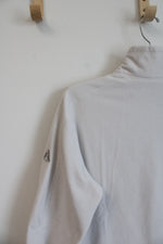 NEW Eddie Bauer White Quarter Zip Fleece Sweatshirt | XL