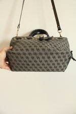 Dooney & Bourke Navy Black & Tan Monogram Purse