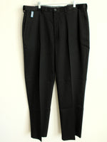 NEW Haggar Black No Iron Flat Front Classic Fit Khakis | 40X32
