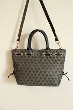 Dooney & Bourke Navy Black & Tan Monogram Purse