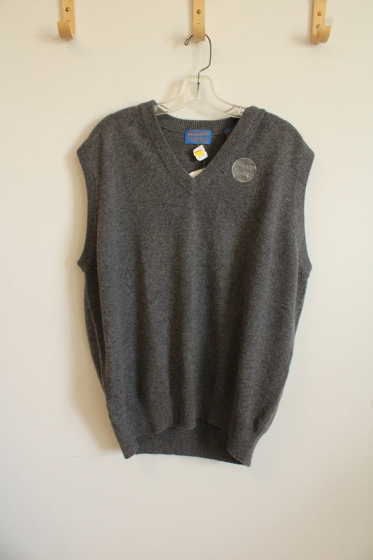 NEW Pendleton Wool Gray Sweater Vest | XXL