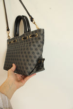 Dooney & Bourke Navy Black & Tan Monogram Purse
