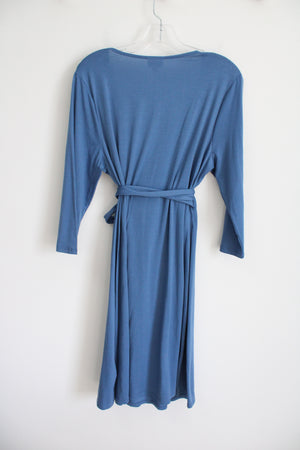 NEW LuLaRoe Blue Michelle Wrap Dress | L