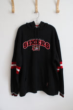 Lee Sport Vintage Black Philadelphia Sixers Hoodie | XL