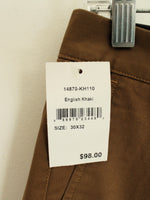 NEW Bonobos Brown Stretch Washed Slim Chinos | 30X32